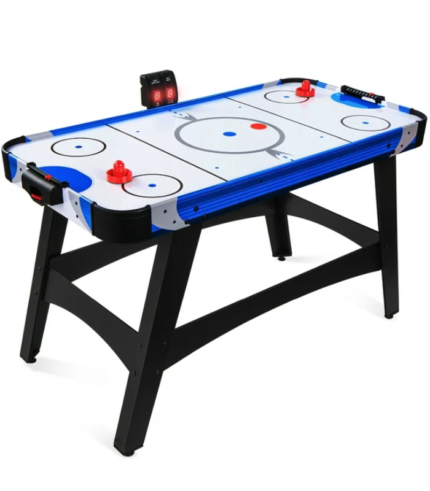 Best Choice Products 58in Mid-Size Air Hockey Table for Game Room w/ 2 Pucks, 2 Pushers, LED Score Board, 12V Motor